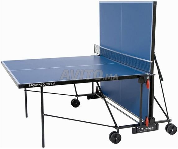 PROGRESS EXTÉRIEUR - TABLE DE TENNIS BLEUE
