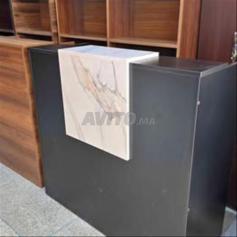 comptoir de reception avec caisson  - 2