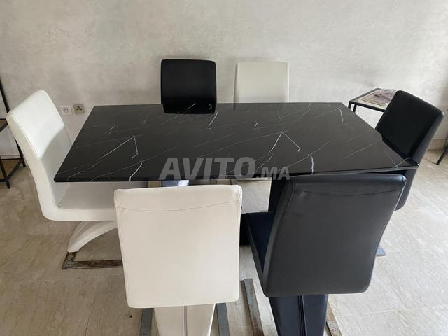 طاولة طعام مع كراسي 6 مقاعد - 2