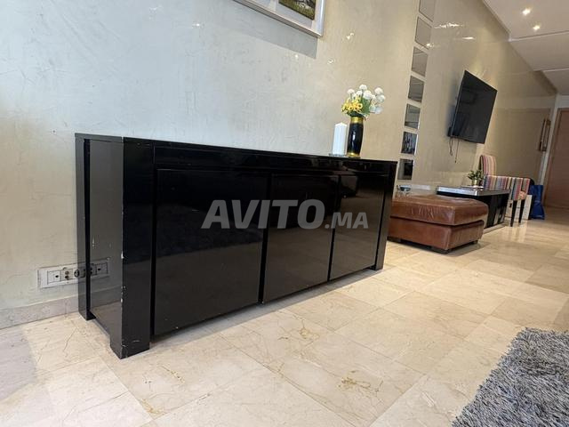 Buffet / Buffet Bas Noir Laqué – Design Moderne ✨ - 2