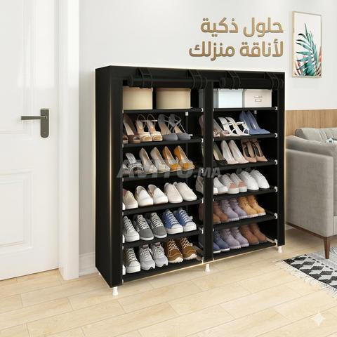 خزانة 6 طبقات بأبواب مزدوجة - خزانة أحذية - 2