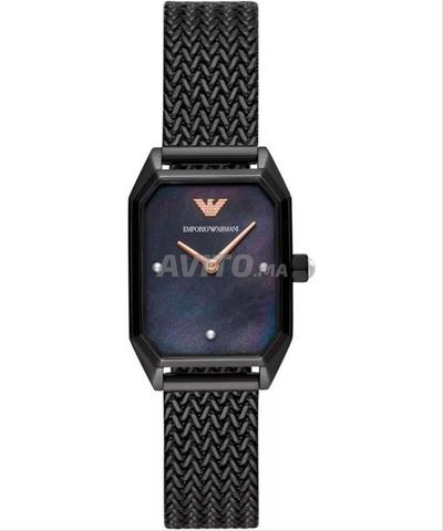 Montre Femme Rectangulaire Noire Armani AR11271 - 2