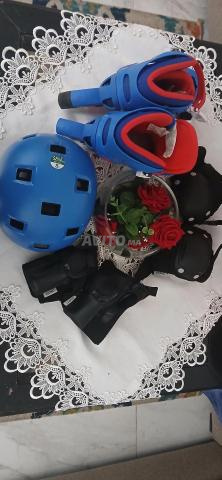 Rollers réglables casque protections