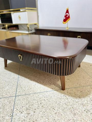 طاولة قهوة خشب طبيعي - 2