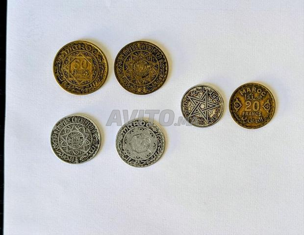 Collection d'anciennes pièces en Francs du Maroc - 2