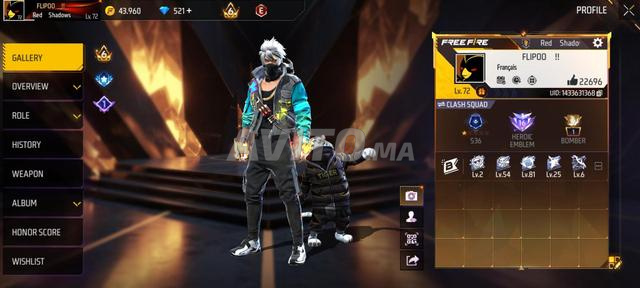 Compte Free Fire - 2