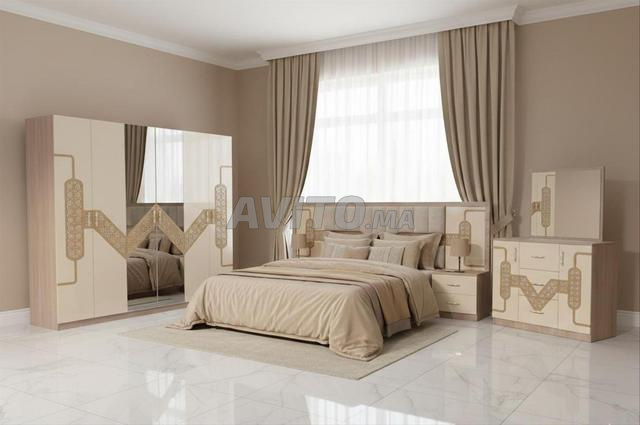 🍁 Chambres à coucher modernes, design turc élégant, bois MDF excellent - 2