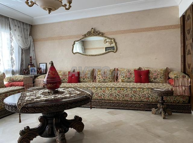 صالون مغربي كامل من الخشب الصلب - 2