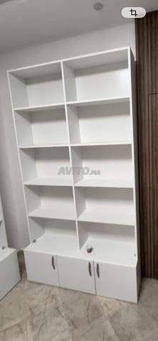 مكتبة و مكتب بتخزين – حالة جديدة - 2