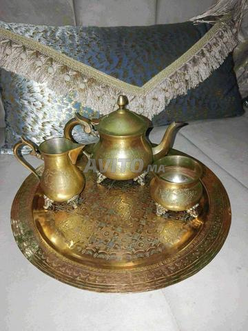 Plat à thé en cuivre pur - 2