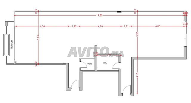 Bureau 126 m² standing – Centre Itrane - 2