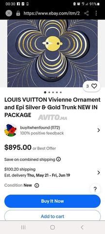 Calendrier en bois argenté de Louis Vuitton - 2