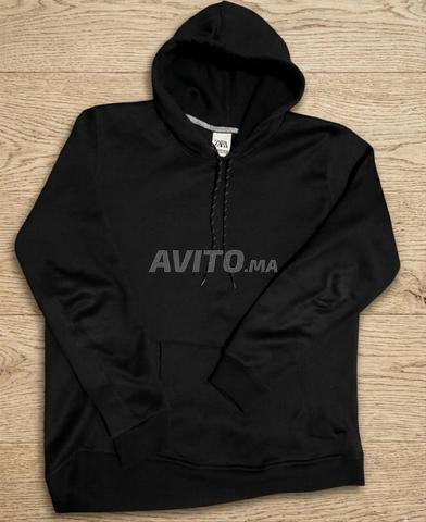 هودي ناعم، ثوب أسود أنيق، القياس (L)