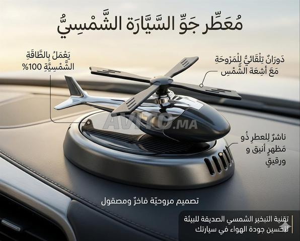 Diffuseur Voiture Solaire Hélicoptère - Parfum Luxe - 2