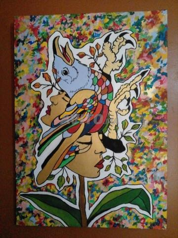 لوحة تجريدية - طائر