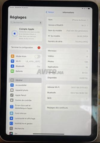 iPad mini 6ème génération