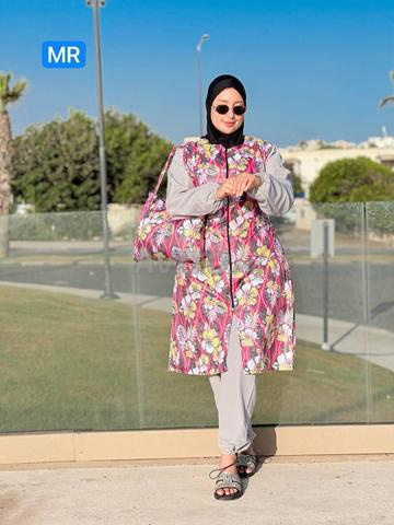 Long burkini composé de quatre pièces - 2