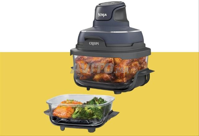مقلاة هوائية بدون زيت Ninja CRISPi FN101EUGY رمادي