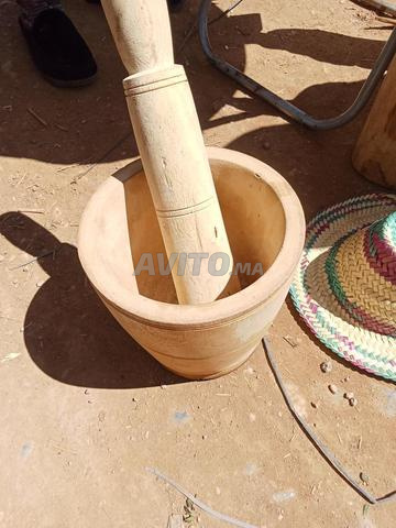 Mortier en bois et accessoires - 2