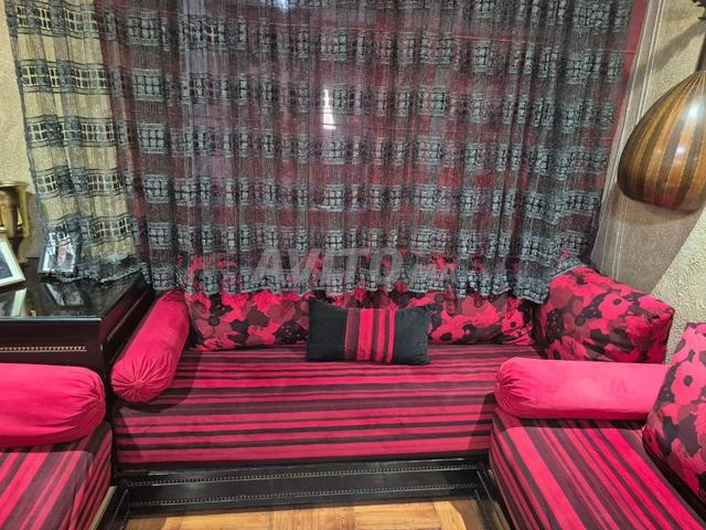 صالون مغربي أحمر للبيع - 2