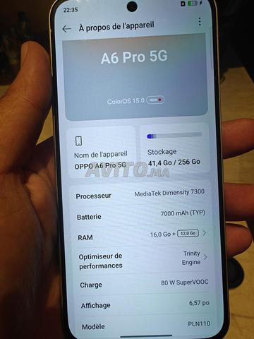 Oppo A6 Pro 5G 16 256 neuf - 2