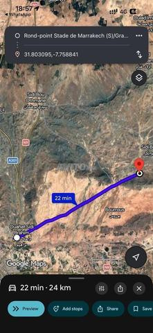 Terrain à Bourous à 22 minutes de Marrakech