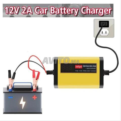 Chargeur de batterie 12V-2A/3A voiture, scooter - 2