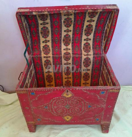 صندوق خشبي قديم كبير الحجم - 2