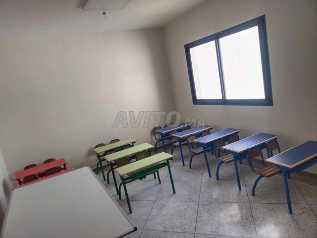 طاولة مدرسية مزدوجة/خزانة ملابس