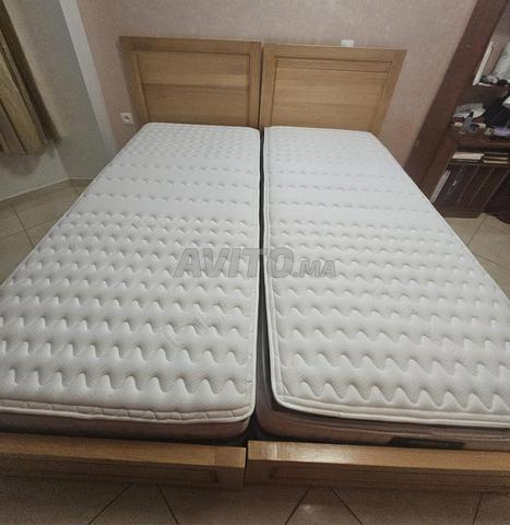 سرير فخم من الخشب الصلب راحة ملكية 200x200 - 2