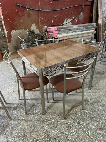 Salon en Inox et MDF, dimensions 105/70 - 2