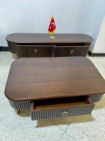 Table basse bois massif naturel - 2