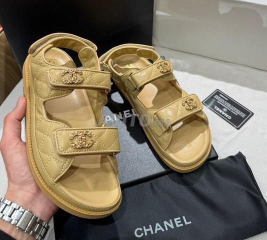 صندل شانيل جلدي حقيقي CH9760 - 2