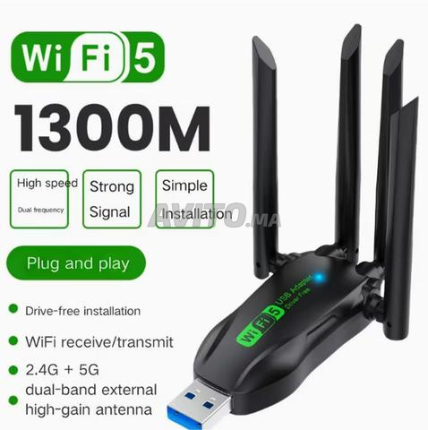 WiFi Double Bande WiFi 5 1300 Mbps 4 antennes
