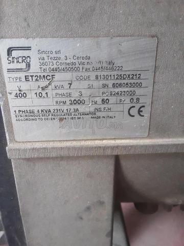Groupe électrogène sincro 400 volts 7 kva - 2