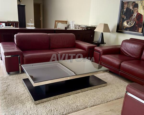 Salon complet haut de gamme cuir - Très bon état