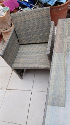 Table de terrasse en résine haute qualité verre