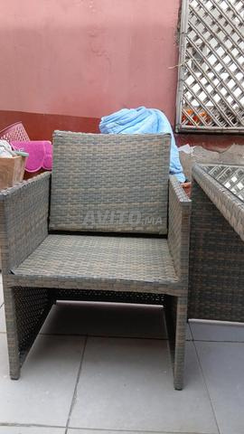 Table de terrasse en résine haute qualité verre - 2