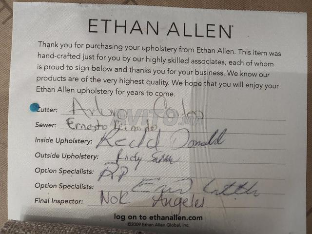 Canapé importé Ethan Allen - Made in U.S.A - 2
