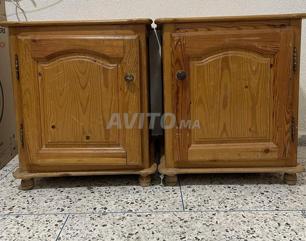 طاولة زينة خشب أحمر - 2