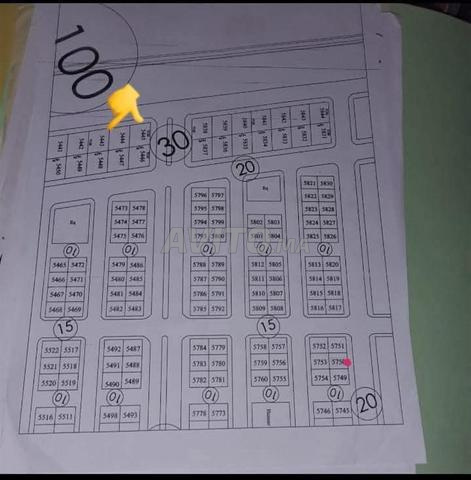 أرض للبيع 254 م² عند الكيلومتر 40