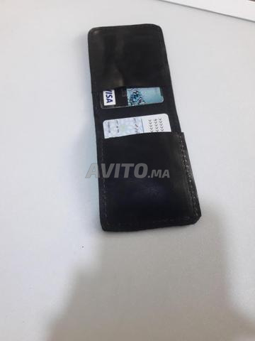 حامل بطاقات من الجلد الطبيعي، موديل جديد