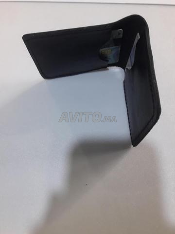 حامل بطاقات من الجلد الطبيعي، موديل جديد - 2