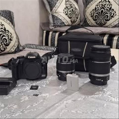 كاميرا كانون 450D وعدسة 18-55 مم وعدسة 55-250 مم