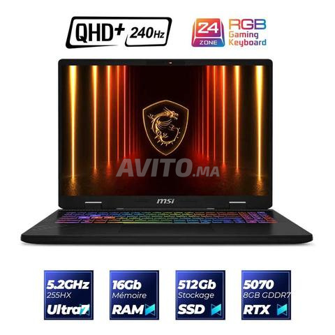 PC portable MSI Crosshair 16 HX Ultra 7 RTX 5070