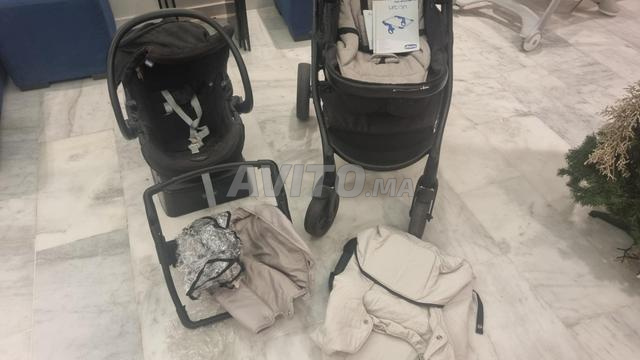 عربة أطفال ثلاثية شيكو أوربان 3 في 1 أصلية - 2