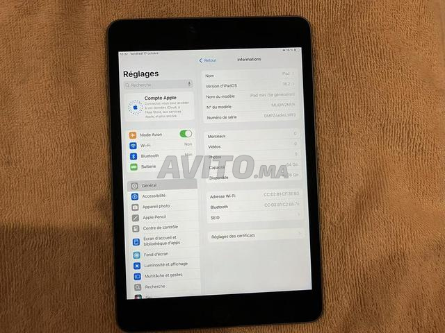 Ipad mini 5 wifi 64Gb Full bypass