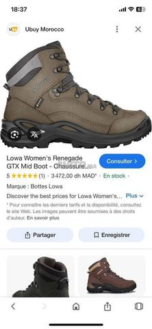 حذاء المشي لمسافات طويلة للصيد من ماركة لوى رينيجيد جي تي إكس