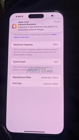 15 Pro Max Esim 256GB - 2