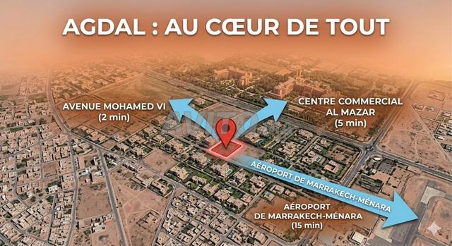 أرض 500م2 منطقة فيلا بأكدال - 2